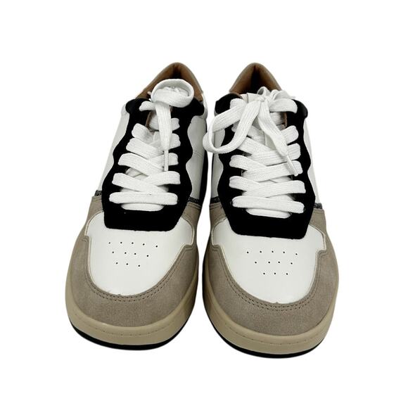 Yellow Box Shoes - NEW Yellow Box Niko Low Top White Beige Black Casual Sneakers Women’s 8